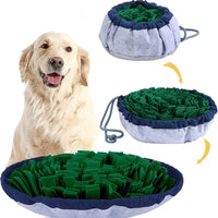 HKM-9320125 Adjustable Snuffle Mat for Dogs - Enrichment Puzzle Toy for Large Breeds and Slow Eating Mental Stimulation