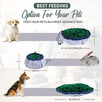 HKM-9320125 Adjustable Snuffle Mat for Dogs - Enrichment Puzzle Toy for Large Breeds and Slow Eating Mental Stimulation