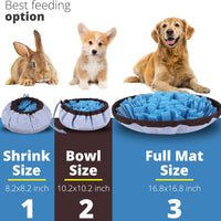 HKM-9320125 Adjustable Snuffle Mat for Dogs - Enrichment Puzzle Toy for Large Breeds and Slow Eating Mental Stimulation