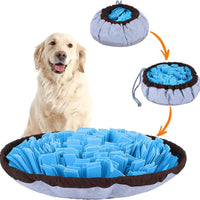 HKM-9320125 Adjustable Snuffle Mat for Dogs - Enrichment Puzzle Toy for Large Breeds and Slow Eating Mental Stimulation