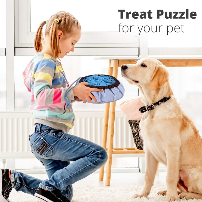 HKM-9320125 Adjustable Snuffle Mat for Dogs - Enrichment Puzzle Toy for Large Breeds and Slow Eating Mental Stimulation