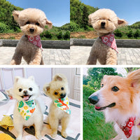 HKM-9320253 Cute Triangle Pet Scarf & Cat Collar for Small Dogs and Kittens - Adjustable Sizes Available