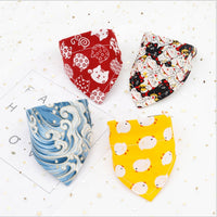 HKM-9320253 Cute Triangle Pet Scarf & Cat Collar for Small Dogs and Kittens - Adjustable Sizes Available