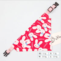 HKM-9320253 Cute Triangle Pet Scarf & Cat Collar for Small Dogs and Kittens - Adjustable Sizes Available