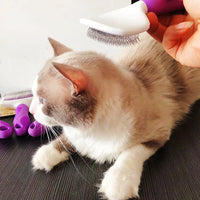 HKM-9324221 Professional Stainless Steel Grooming Comb for Cats and Dogs - Open Knot and Hair Removal Tool