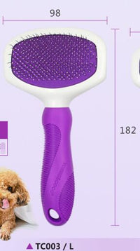 HKM-9324221 Professional Stainless Steel Grooming Comb for Cats and Dogs - Open Knot and Hair Removal Tool
