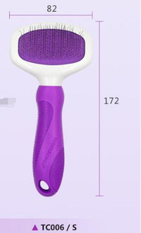HKM-9324221 Professional Stainless Steel Grooming Comb for Cats and Dogs - Open Knot and Hair Removal Tool