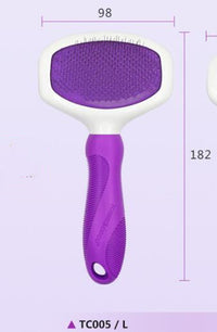 HKM-9324221 Professional Stainless Steel Grooming Comb for Cats and Dogs - Open Knot and Hair Removal Tool