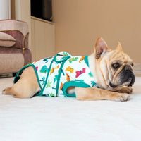 HKM-9328061 Universal Anti-Licking Pet Clothing in Red, Green, and Black - Casual Polyester Design, XS to 2XL