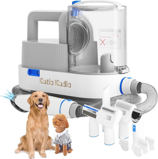 HKM-932819 5-In-1 Pet Grooming Kit with Vacuum Suction and Low Noise Technology for Dogs and Cats