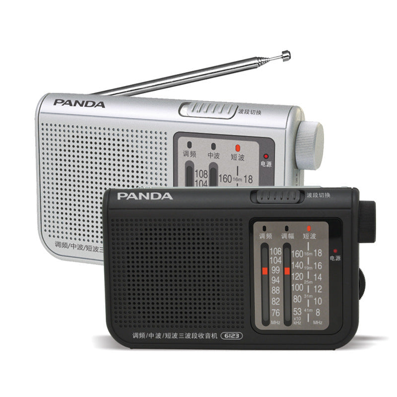 HKM-932819 Compact Medium Wave and Short Wave Radio with Headphones and Battery Pack