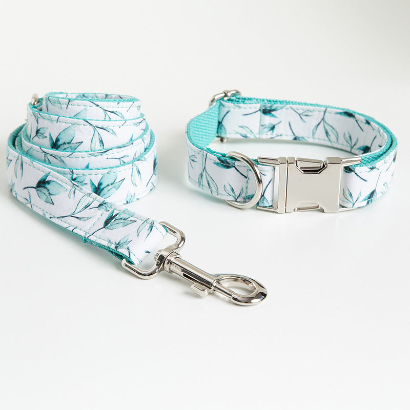HKM-932819 Small Leaf Dog Collar Traction Rope