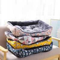 HKM-9328445 Cozy Winter Dog and Cat Bed for Small to Extra Large Pets - Comfortable and Breathable Design