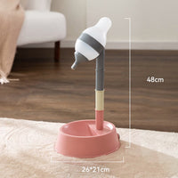 HKM-9329853 Height Adjustable Pet Water Dispenser with Detachable Bowl and Anti-Slip Design