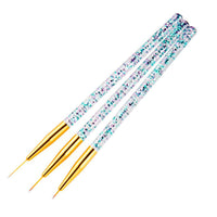 HKM-933011 3-Piece Nail Puller Pen Set for Precise Drawing - Gold & Silver Options