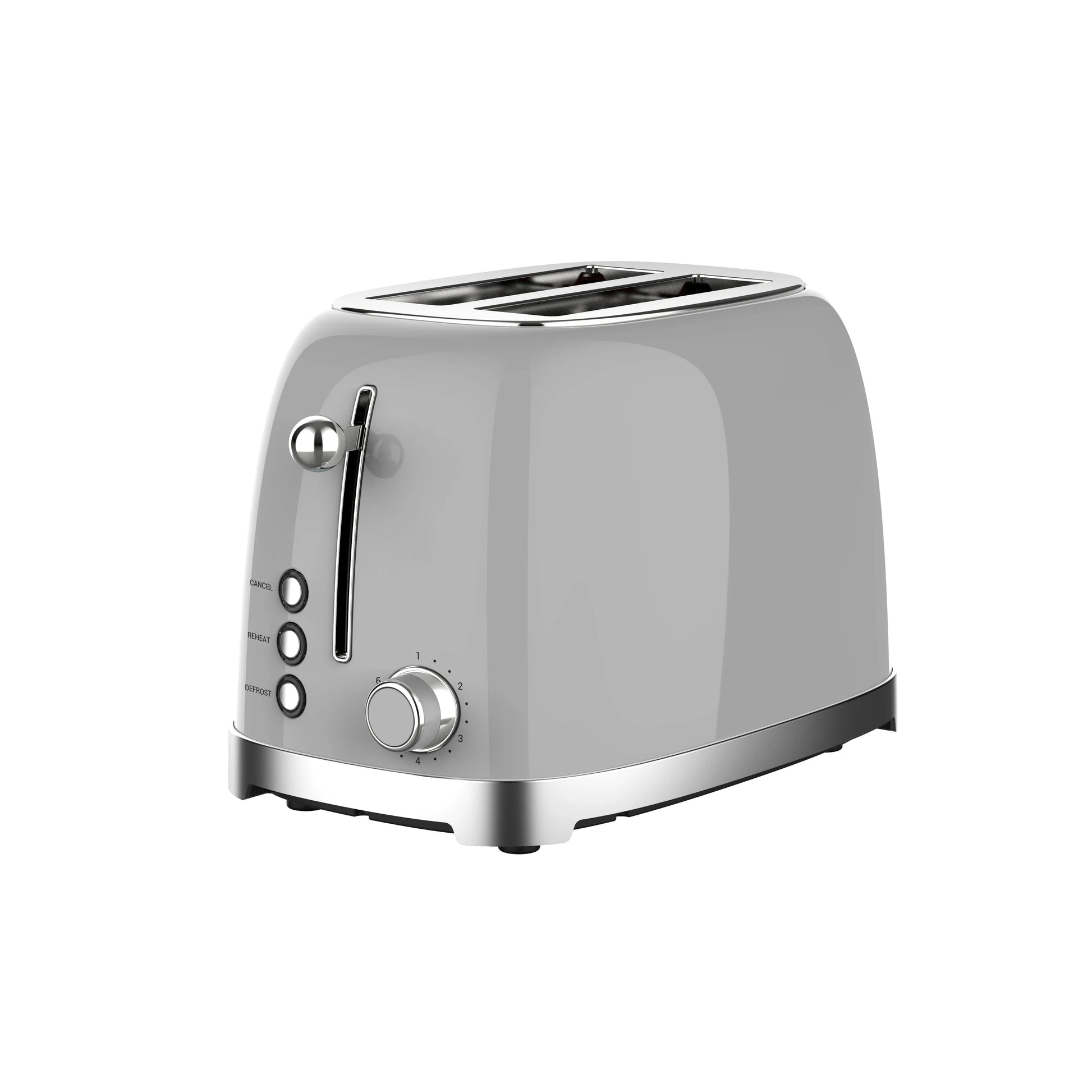 HKM-933011 Stainless Steel Toaster with Custom Logo and Cover, 1-6 Browning Levels for Kitchen Use