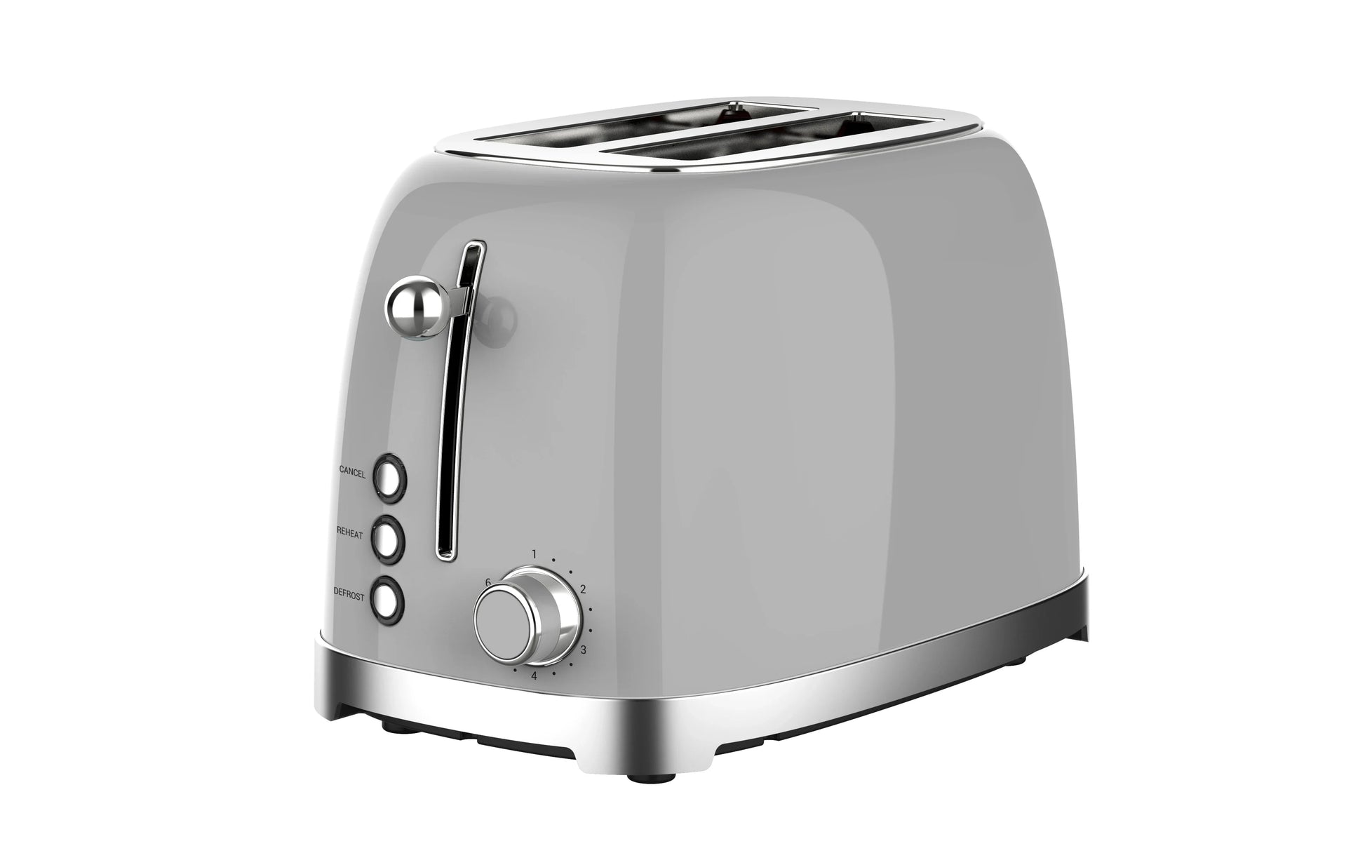 HKM-933011 Stainless Steel Toaster with Custom Logo and Cover, 1-6 Browning Levels for Kitchen Use