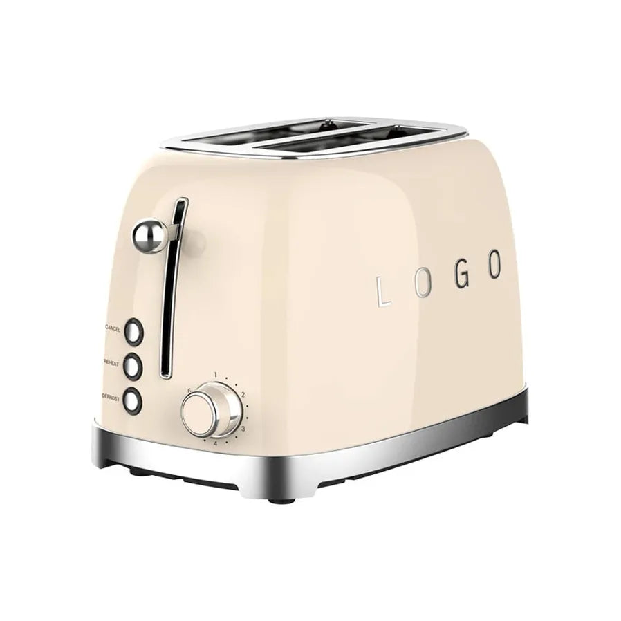 HKM-933011 Stainless Steel Toaster with Custom Logo and Cover, 1-6 Browning Levels for Kitchen Use