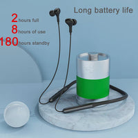 HKM-933011 Wireless In-Ear Earphones with Noise Reduction and Built-in Microphone, Neckband Design for Comfort and Control