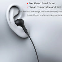 HKM-933011 Wireless In-Ear Earphones with Noise Reduction and Built-in Microphone, Neckband Design for Comfort and Control