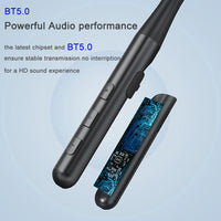 HKM-933011 Wireless In-Ear Earphones with Noise Reduction and Built-in Microphone, Neckband Design for Comfort and Control