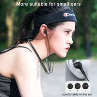 HKM-933011 Wireless In-Ear Earphones with Noise Reduction and Built-in Microphone, Neckband Design for Comfort and Control