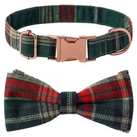 HKM-9330365 Plaid Dog Collar with Adjustable Metal Buckle ¨C Sizes S, M, L