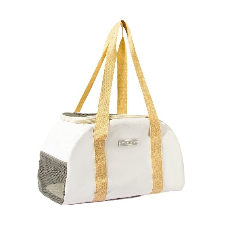 HKM-9330621 One Shoulder Lightweight Cat Bag - Breathable, Washable, Portable with Large Capacity