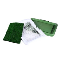 HKM-9331645 Indoor Three-Layer Dog Grass Potty Trainer for Puppies and Small Pets
