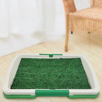 HKM-9331645 Indoor Three-Layer Dog Grass Potty Trainer for Puppies and Small Pets