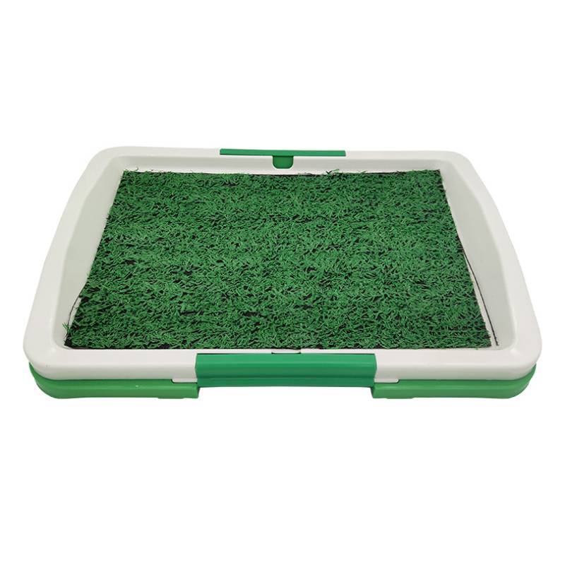 HKM-9331645 Indoor Three-Layer Dog Grass Potty Trainer for Puppies and Small Pets
