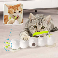 HKM-9333437 Automatic Interactive Cat Toy with Tail Motion and Suction Cup Attachment