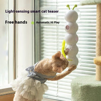HKM-9333437 Automatic Interactive Cat Toy with Tail Motion and Suction Cup Attachment
