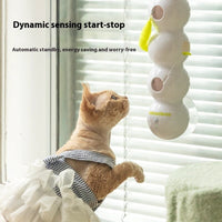 HKM-9333437 Automatic Interactive Cat Toy with Tail Motion and Suction Cup Attachment