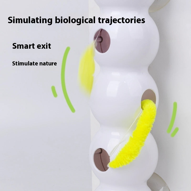 HKM-9333437 Automatic Interactive Cat Toy with Tail Motion and Suction Cup Attachment