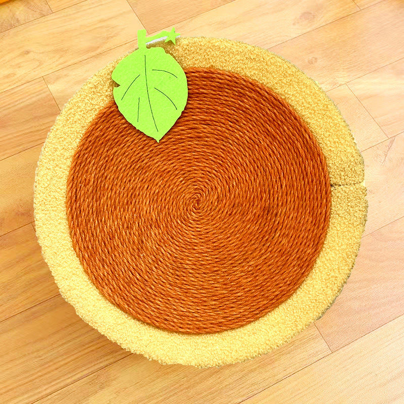 HKM-9334333 Sisal Cat Scratch Board Nest - Wear-Resistant Cloth, 43x43cm, Ideal for Cats