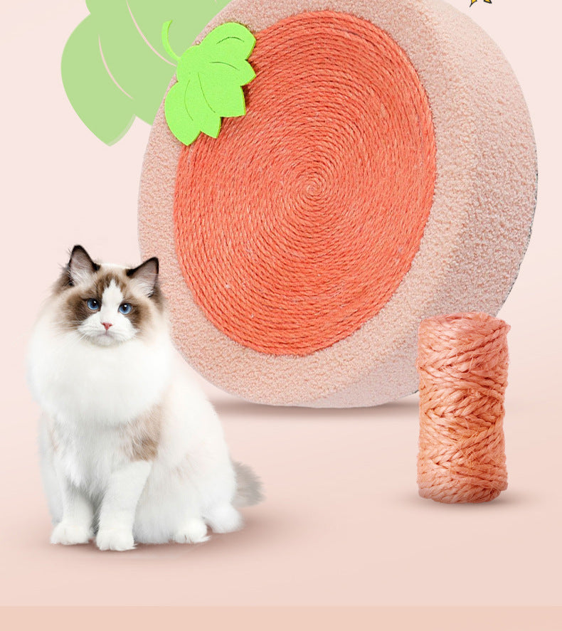 HKM-9334333 Sisal Cat Scratch Board Nest - Wear-Resistant Cloth, 43x43cm, Ideal for Cats