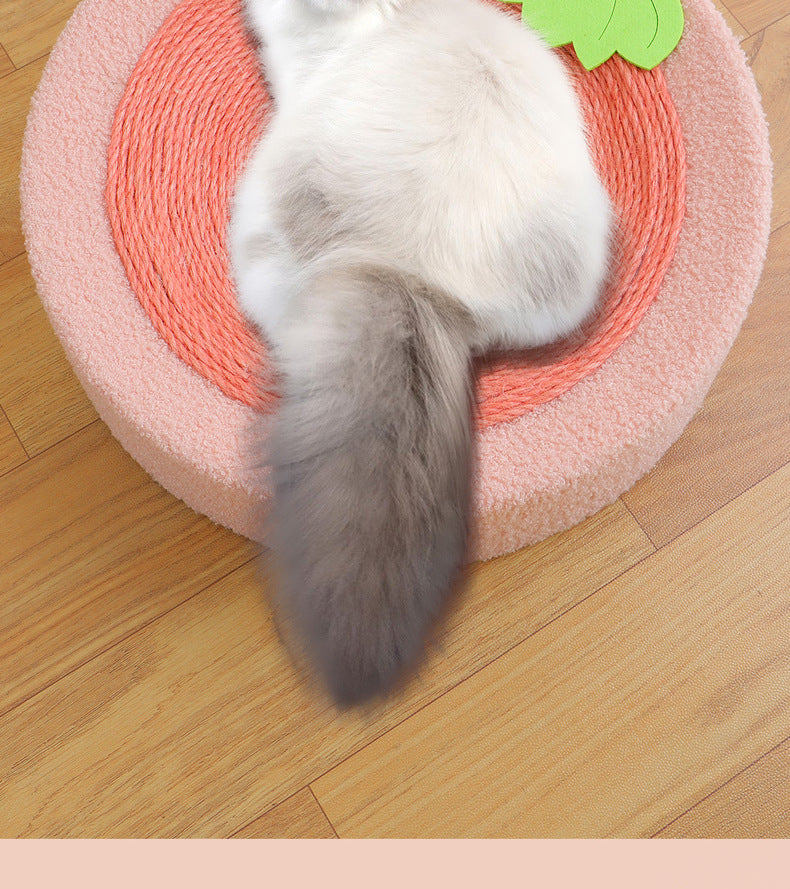 HKM-9334333 Sisal Cat Scratch Board Nest - Wear-Resistant Cloth, 43x43cm, Ideal for Cats