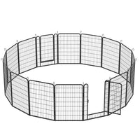 HKM-9335741 Durable Heavy-Duty Metal Pet Fence with Rust-Resistant Coating - Easy Installation and Versatile Shapes