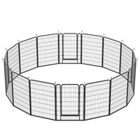 HKM-9335741 Durable Heavy-Duty Metal Pet Fence with Rust-Resistant Coating - Easy Installation and Versatile Shapes