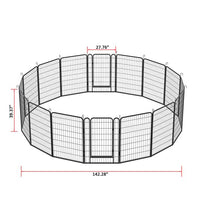 HKM-9335741 Durable Heavy-Duty Metal Pet Fence with Rust-Resistant Coating - Easy Installation and Versatile Shapes