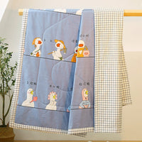 HKM-933587 Cotton Summer Air Conditioner Quilt Cover with Trendy Print Design