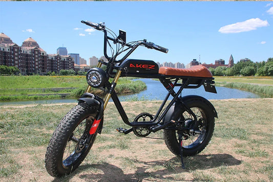HKM-933587 Electric Mountain Bicycle with Lithium Battery, 7-Speed, 20-Inch Steel Frame, 48V Rear Hub Motor, Extended Seat