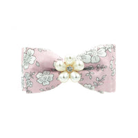 HKM-9336125 Handmade Red Festive Pet Collar with Bow for Cats and Dogs