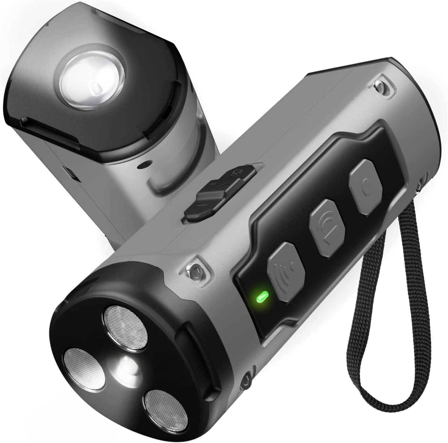 HKM-9337405 Ultrasonic Dog Bark Control Device with LED Flashlight - Effective Bark Deterrent for Dogs