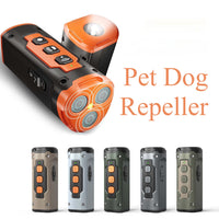 HKM-9337405 Ultrasonic Dog Bark Control Device with LED Flashlight - Effective Bark Deterrent for Dogs