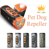 HKM-9337405 Ultrasonic Dog Bark Control Device with LED Flashlight - Effective Bark Deterrent for Dogs
