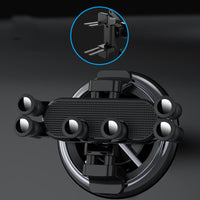 HKM-933971 Universal Gravity Phone Holder Clip for Cars - Adjustable and Foldable Design in Black and Blue
