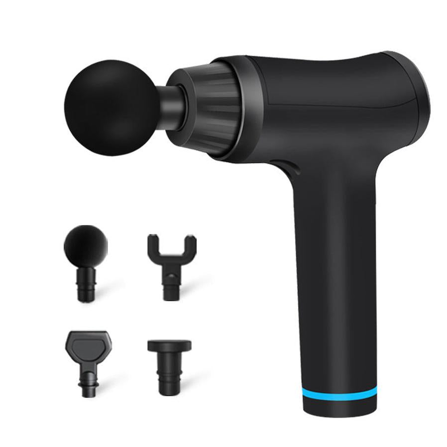 HKM-934163 Fascia Massage Gun with 30 Gear Adjustments and 4 Massage Heads for Physiotherapy