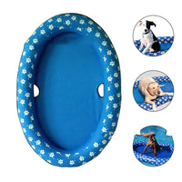HKM-9341757 Inflatable Dog Swimming Pool Hammock - Portable Pet Floating Bed for Summer Fun